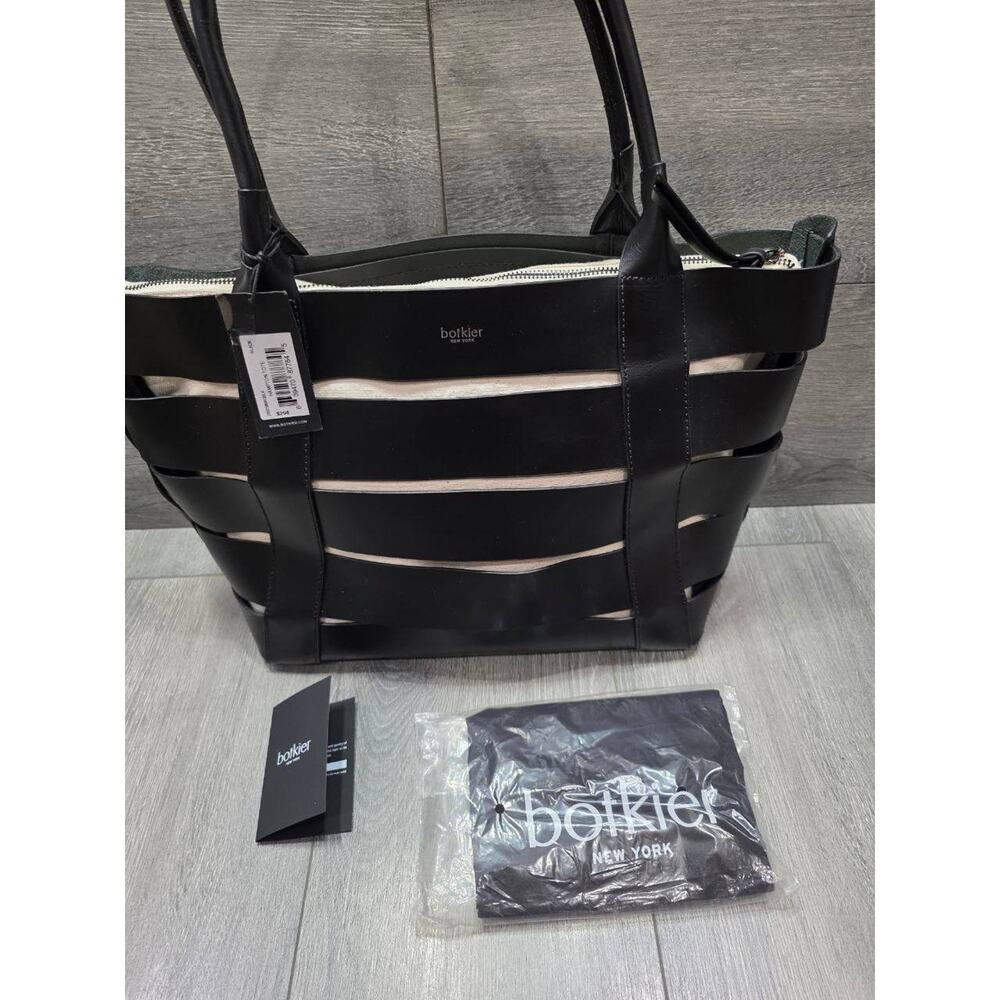 Botkier Hampton Leather Tote Shoulder bag Black B000474